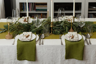 5 IDEAS FOR YOUR CHRISTMAS TABLE - Linen Tales USA 