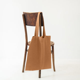 Clay Linen Tote Bag 2