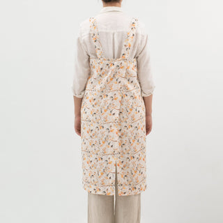 Fall Watercolor Linen Pinafore Apron 3