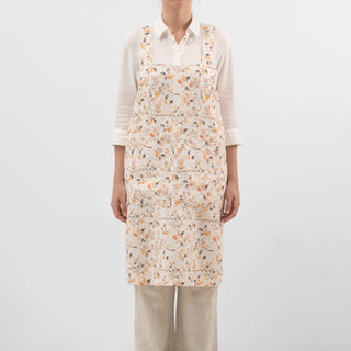 Fall Watercolor Linen Pinafore Apron 1