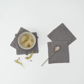 Stone Linen Coasters Set of 4 