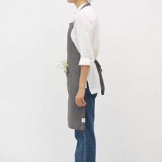 Stone Linen Daily Apron 2