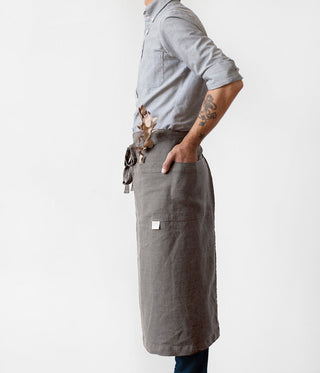 Stone Linen Garcon Apron 2