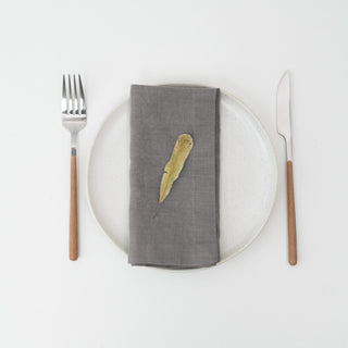 Stone Linen Napkins Set of 2 2