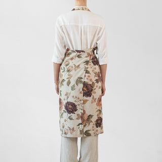 Vintage Roses Linen Chef Apron 3