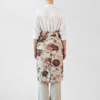 Vintage Roses Linen Garcon Apron 3