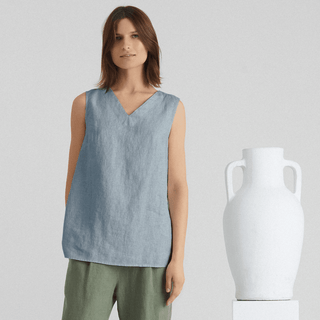 Allure Linen Daffodil Top - Linen Tales B2B 