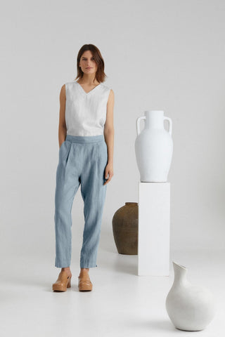 Allure Linen Gladiolus Pants - Linen Tales 