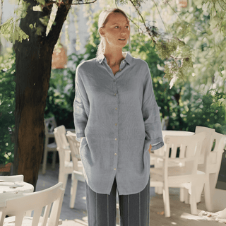 Allure Linen Oregano Shirt - Linen Tales B2B 