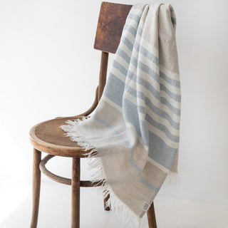Allure Stripe Linen Beach Towel - Linen Tales B2B 