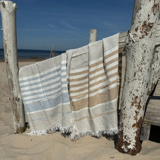 Allure Stripe Linen Beach Towel - Linen Tales B2B 5