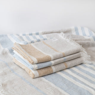 Allure Stripe Linen Blanket - Linen Tales B2B 