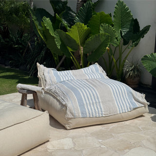 Allure Stripe Linen Blanket - Linen Tales B2B 8