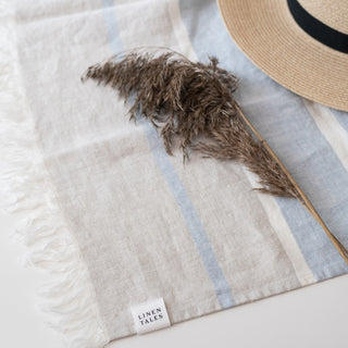 Allure Stripe Linen Blanket - Linen Tales B2B 