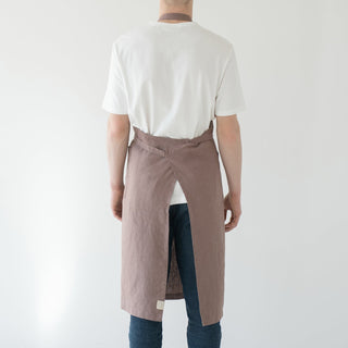 Ashes of Roses Linen Chef Apron - Linen Tales B2B 