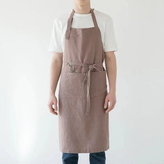 Ashes of Roses Linen Chef Apron - Linen Tales B2B 