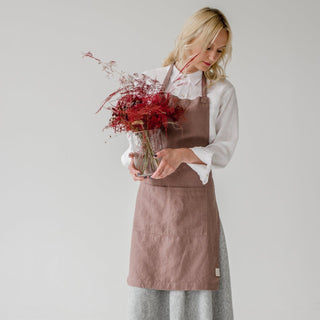 Ashes of Roses Linen Daily Apron - Linen Tales B2B 3
