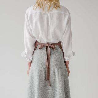 Ashes of Roses Linen Daily Apron - Linen Tales B2B 
