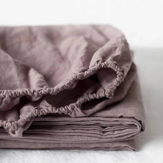 Ashes of Roses Linen Fitted Sheet - Linen Tales B2B 
