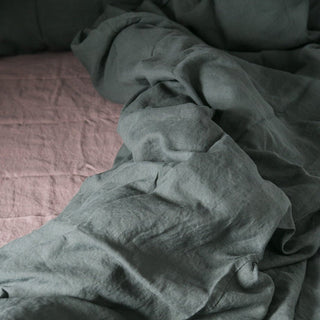 Ashes of Roses Linen Fitted Sheet - Linen Tales B2B 