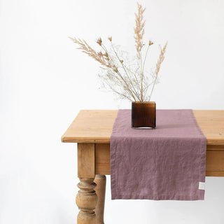 Ashes of Roses Linen Table Runner - Linen Tales B2B 