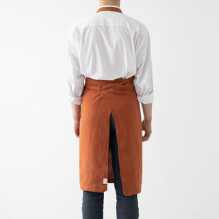 Baked Clay Linen Chef Apron - Linen Tales B2B 3