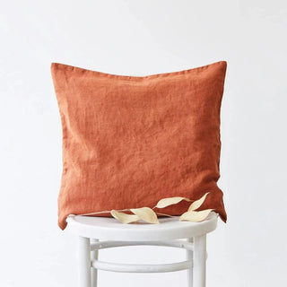 Baked Clay Linen Cushion Cover - Linen Tales B2B 