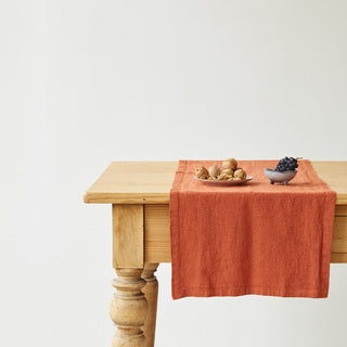 Baked Clay Linen Table Runner - Linen Tales B2B 