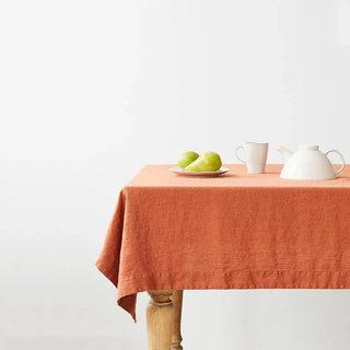 Baked Clay Linen Tablecloth - Linen Tales B2B 