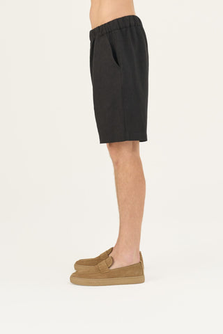 Black Linen Amabilis Shorts - Linen Tales B2B 4