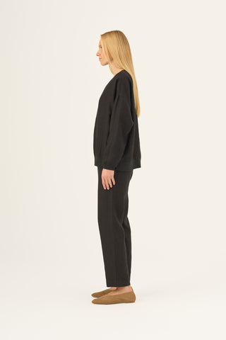 Black Linen Dahlia Jumper - Linen Tales B2B 3