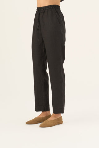 Black Linen Octave Trousers - Linen Tales B2B 4