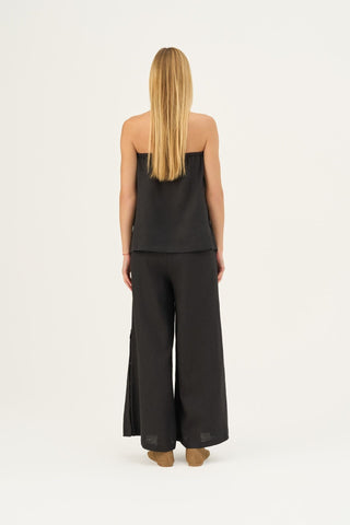Black Linen Zayn Trousers - Linen Tales B2B 4