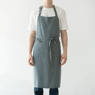 Blue Fog Linen Chef Apron - Linen Tales B2B 