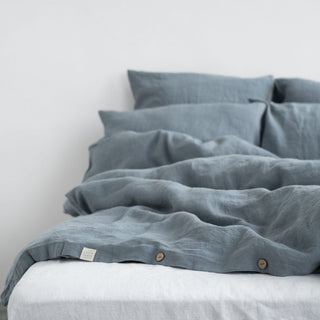 Blue Fog Linen Duvet Cover - Linen Tales B2B 