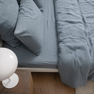 Blue Fog Linen Duvet Cover Set - Linen Tales B2B 4