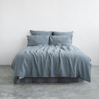 Blue Fog Linen Duvet Cover Set - Linen Tales B2B 
