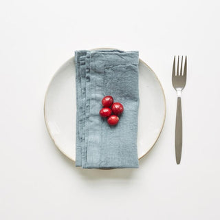 Blue Fog Linen Napkins Set of 2 - Linen Tales B2B 