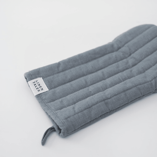 Blue Fog Linen Oven Mitt - Linen Tales B2B 
