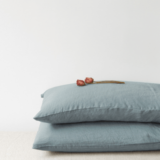 Blue Fog Linen Pillowcase - Linen Tales B2B 
