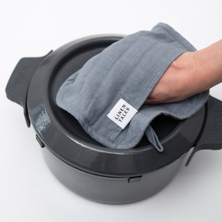 Blue Fog Linen Potholder - Linen Tales B2B 3