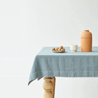 Blue Fog Linen Tablecloth - Linen Tales B2B 