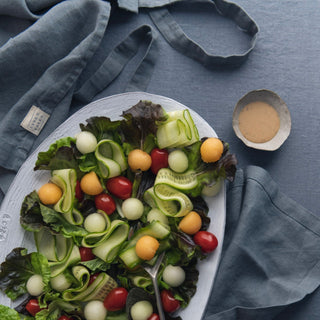 Blue Fog Linen Tablecloth - Linen Tales B2B 3
