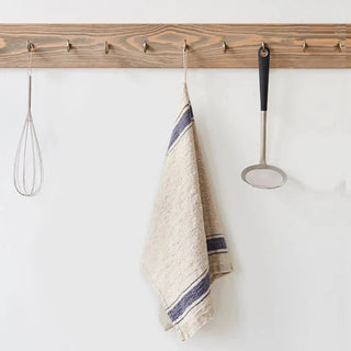 Blue Stripe Vintage Linen Kitchen Towel - Linen Tales B2B 