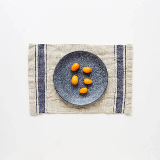 Blue Stripe Vintage Linen Placemat - Linen Tales B2B 