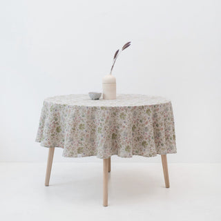 Botani Lightweight Linen Round Tablecloth - Linen Tales B2B 