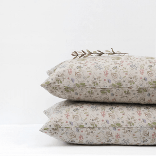 Botani Linen Pillowcase - Linen Tales USA 