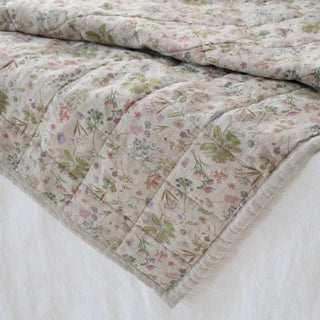 Botani & Melange Linen Quilted Blanket - Linen Tales B2B 3