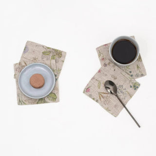 Botany Linen Coasters Set of 4 - Linen Tales B2B 