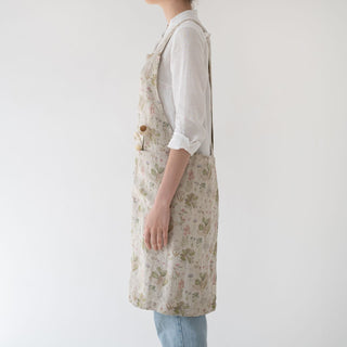 Botany Linen Crossback Apron - Linen Tales B2B 